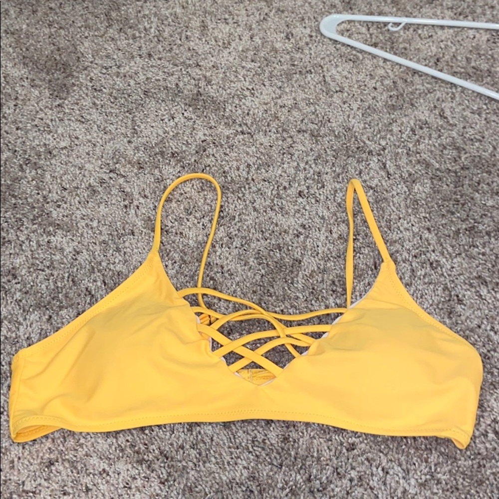 Yellow bikini top